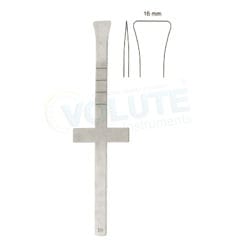 COTTLE CHISEL, FISHTAIL SHAPED END, CROSSBAR