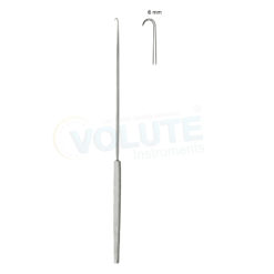 EMMETT TENACULUM HOOK #1, 22CM, SHARP, 6MM