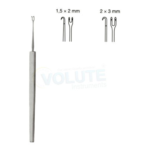 GUTHRIE DOUBLE RETRACTOR HOOK, SHARP