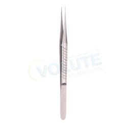Micro Forceps, Round Handle, 12cm, Sharp
