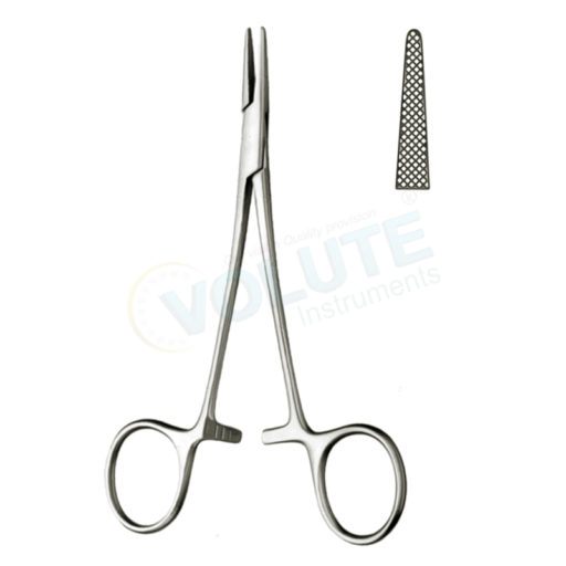 HALSEY NEEDLE HOLDER, 13.5CM, SERRATED
