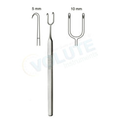 COTTLE ALAR AND SKIN HOOK, 2 PRONGS, SHARP