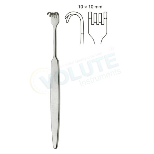 COTTLE RETRACTOR, 4 PRONGS, BLUNT