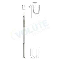 NEIVERT RETRACTOR, DOUBLE ENDED, WITH GUIDE CHANNEL