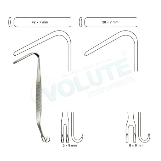 AUFRICHT WALTER NASAL RETRACTOR, DOUBLE ENDED