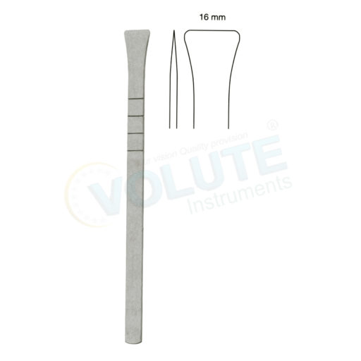 COTTLE OSTEOTOME, FISHTAIL SHAPED END, STRAIGHT, GRADUATED