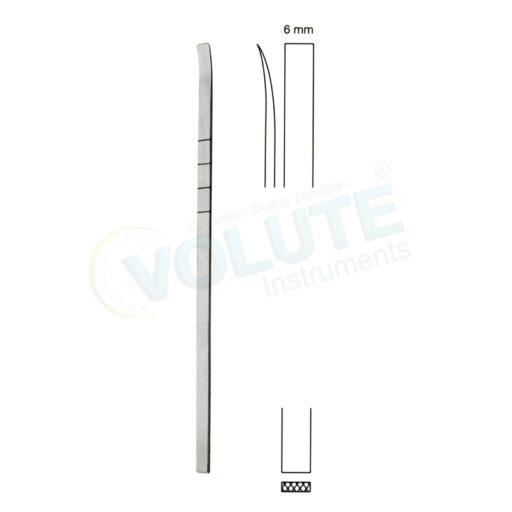 COTTLE OSTEOTOME, CURVED, GRADUATED