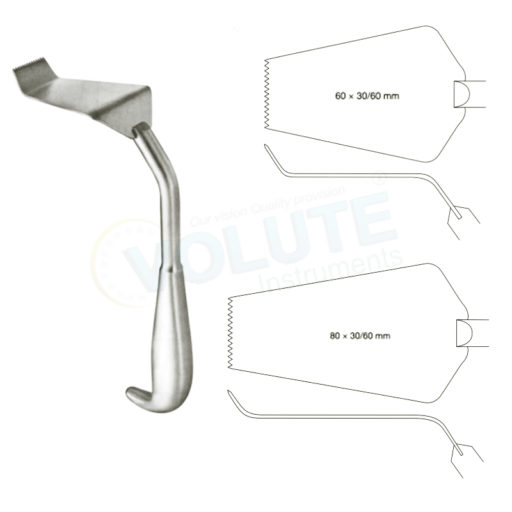 OBWEGESER ILIAC CREST RETRACTOR, 22CM