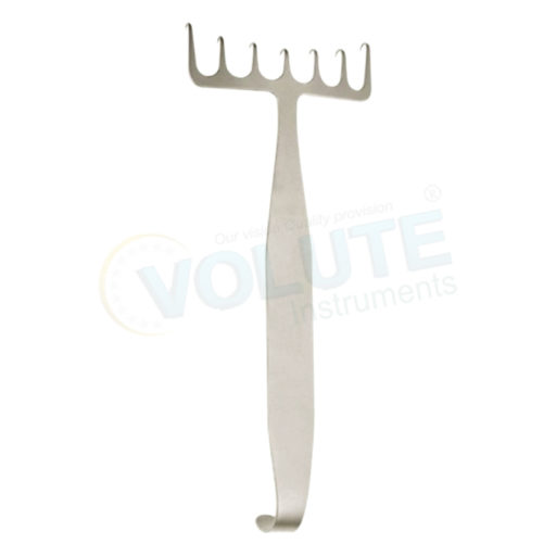 Coronal Brow Lift 7 Prongs Retractor, 18 cm