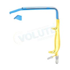 Tebbetts Fiber Optic Retractor, Insulated Blade With Teeth