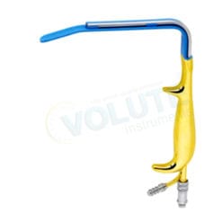 Tebbetts Breast Augmentation Fiber Optic Retractor,  Insulated Blade With Smooth End