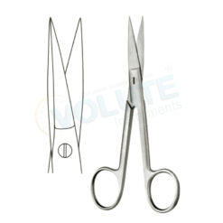 CONVERSE SCISSORS, DOUBLE EDGED, OUTER EDGES SEMI SHARP