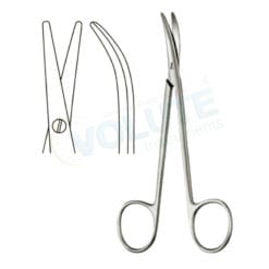 CINELLI RHINOPLASTY SCISSORS, OUTER EDGES SEMI SHARP