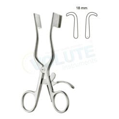 WEITLANER RETRACTOR, 13CM, SOLID BLADES