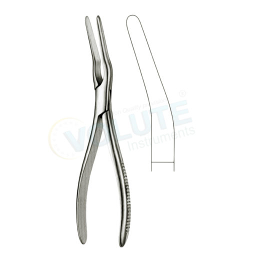 ASCH SEPTUM STRAIGHTENING FORCEPS, ANGLED