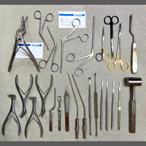 septum surgery, septoplasty surgery instruments set, medical tools, surgical instruments, nasal instruments